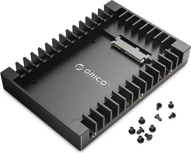 Alt view image 7 of 7 - ORICO 2.5 SSD SATA to 3.5 Hard Drive Adapter Internal Drive Bay Converter Mounting Bracket Caddy Tray for 7 / 9.5 / 12.5mm 2.5 inch HDD / SSD with SATA III Interface(5 Packs)