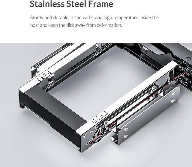 Alt view image 3 of 7 - ORICO 3.5 inch HDD Frame Mobile Rack Internal HDD Case CD-ROM Space 3.5 inch Internal SATA Hard Drive SSD Adapter (1106SS-V1)