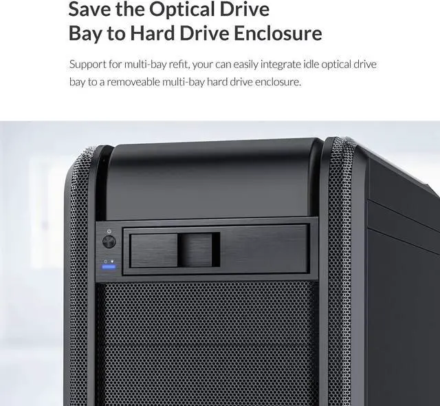 Alt view image 6 of 7 - ORICO 3.5 inch HDD Frame Mobile Rack Internal HDD Case CD-ROM Space 3.5 inch Internal SATA Hard Drive SSD Adapter (1106SS-V1)