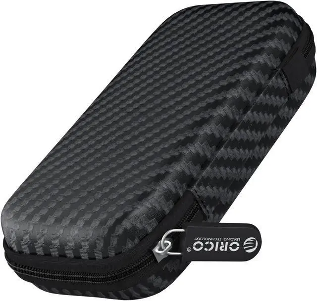 Main image of ORICO Portable Solid State Drive Case for M.2 NVMe/SATA SSD Enclosure, Shockproof EVA Carrying Case for SD Memory Cards, Charger, Data Cable,Earphone and More-M2PH01