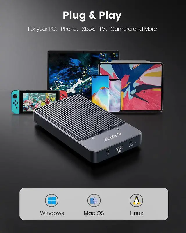 Alt view image 7 of 7 - ORICO Portable 2 Bay M.2 SATA SSD Dock with RAID Support PM/Raid0/Raid1/JBOD Mode , Tool Free USB Type C to M.2 NGFF SATA SSD Adapter, USB3.1 Data Storage Backup for SSD Size 2230/2242/2260/2280