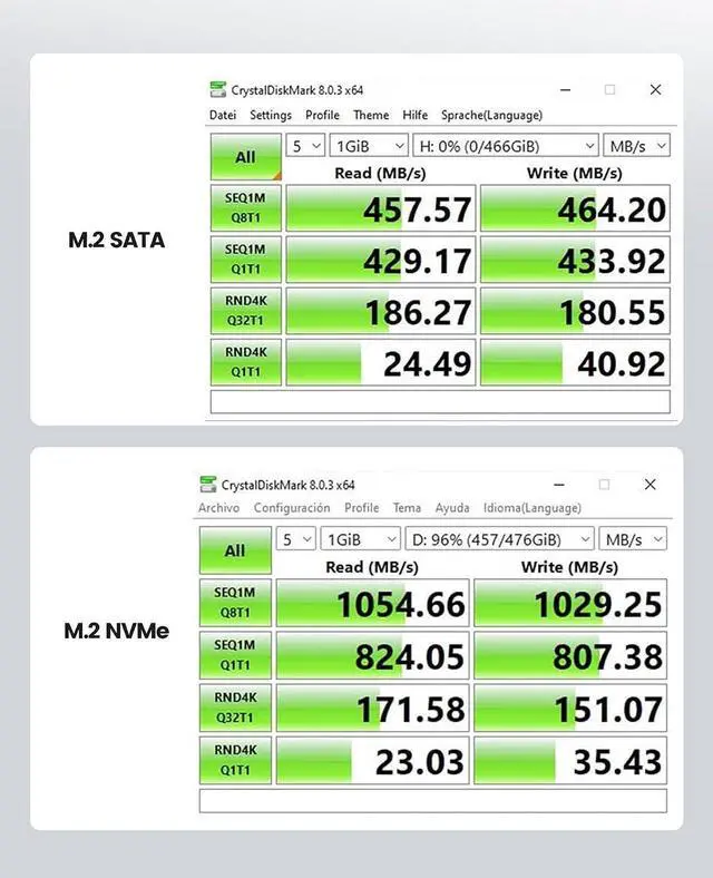 Alt view image 5 of 7 - ORICO M.2 NVMe SATA SSD Enclosure Adapter, Tool Free USB C 3.2 Gen 2 10Gbps NVMe Case, 5Gbps NGFF SATA Reader for PCIe M-Key(B+M Key) 2230/2242/2260/2280 SSDs, Support UASP Trim Smart