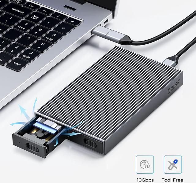 USB-C NVMe and SATA SSD Enclosure