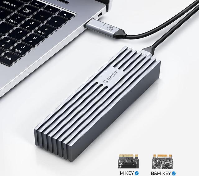M2 SSD Case NVME Enclosure M.2 to USB Type-C Hard Drive Box Aluminum Alloy  Shell