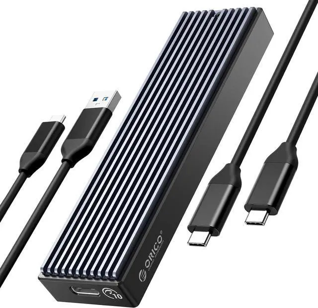 Alt view image 3 of 3 - ORICO M.2 NVMe SSD Enclosure, USB 3.1 Gen 2 (10 Gbps) to NVMe PCI-E M.2 SSD Case Support UASP for NVMe SSD Size 2230/2242/2260/2280 (2 Packs TCM2 & M2PV)