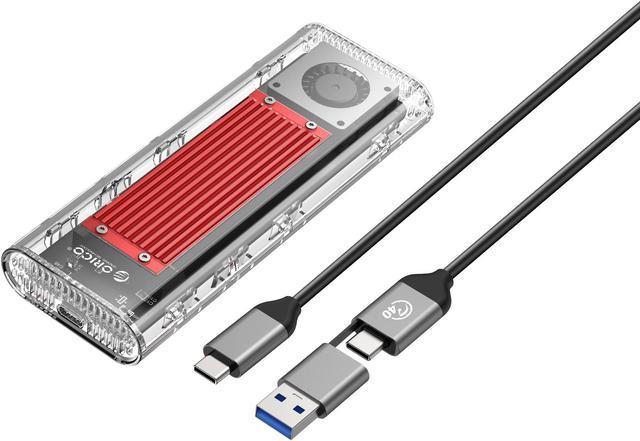 ORICO 40Gbps M.2 NVMe SSD Enclosure USB4 PCIe3.0x4 USB-C Aluminum Adapter,  Upgraded NVMe PCIe 2280 M-Key External M2 Solid State Drive Enclosure