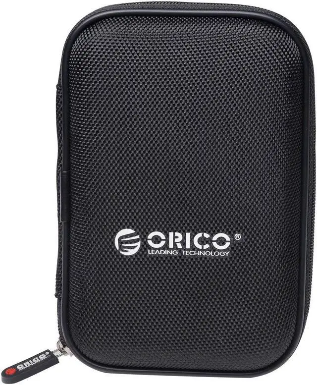 Main image of 2 Pack ORICO 2.5 inch Portable External Hard Drive Protection Bag Dual Buffer Layer HDD Protector Case - Black(PHD-25) Black 2 Pack
