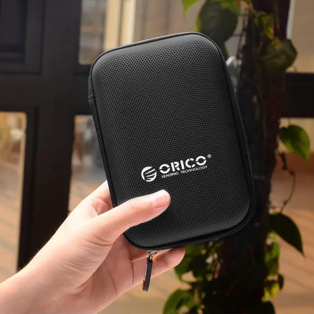 Alt view image 6 of 7 - 2 Pack ORICO 2.5 inch Portable External Hard Drive Protection Bag Dual Buffer Layer HDD Protector Case - Black(PHD-25) Black 2 Pack