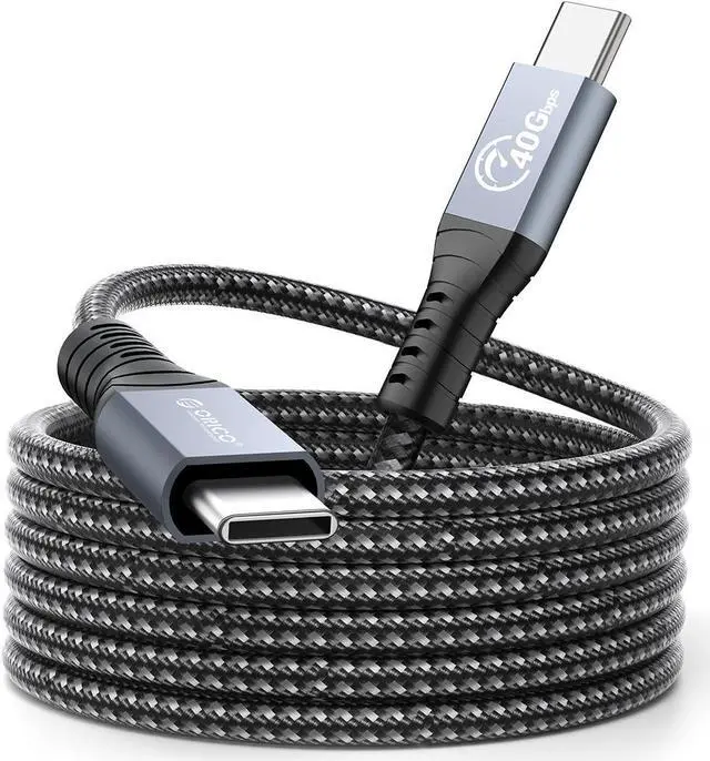 Main image of ORICO Cable Compatible with Thunderbolt 4 Cable 6.56Ft 40Gbps USB C to USB C Cable Support 100W Charging/Display 8K@ 60Hz for MacBooks,iPad Pro, Thunderbolt 4/3 Hub, Docking and More