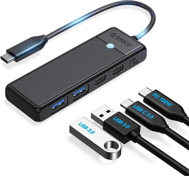 ORICO Type C to 4-Port USB 3.0 Hub, 2 USB A+2 USB C ,