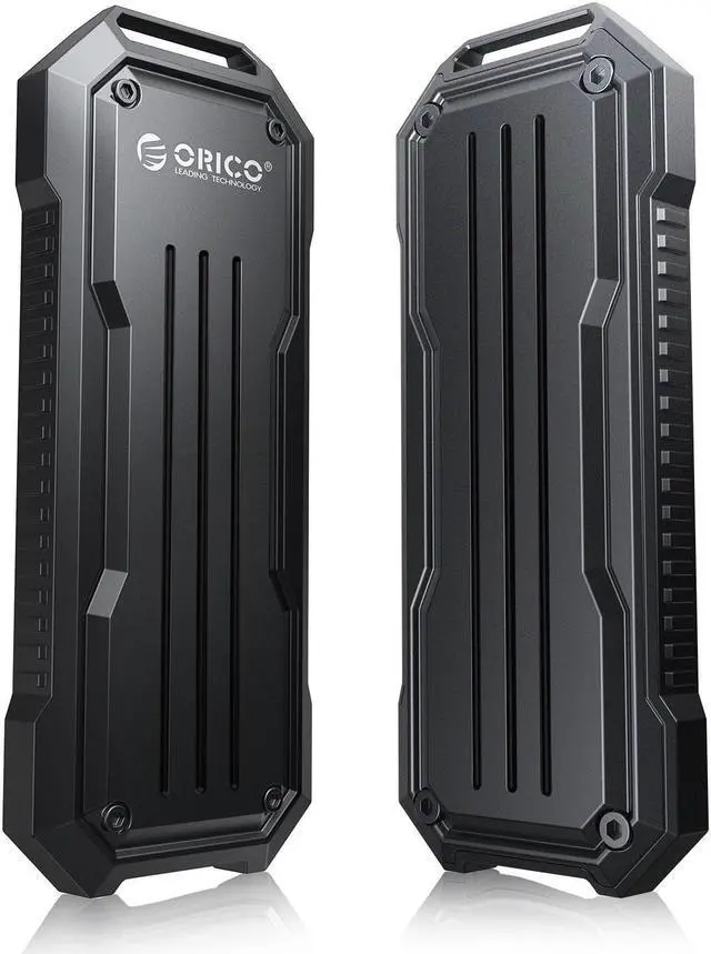 Alt view image 2 of 7 - ORICO M.2 NVME SSD Enclosure 10Gbps with Lanyard M.2 NVMe/SATA Dual Protocol Enclosure PCIe NVMe Adapter 4TB PCIe/NGFF B&M Key Case Shockproof & Drop-proof for Outdoor Travel (OXS)