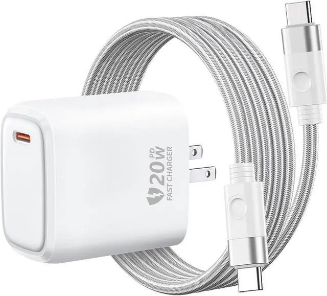 Main image of ORICO PD20W Fast Charger USB C Charger Wall Plug Power Delivery QC3.0 Power Adapter Compatible for All Type C Mobile Phone With 1M Type C to Type C Cable