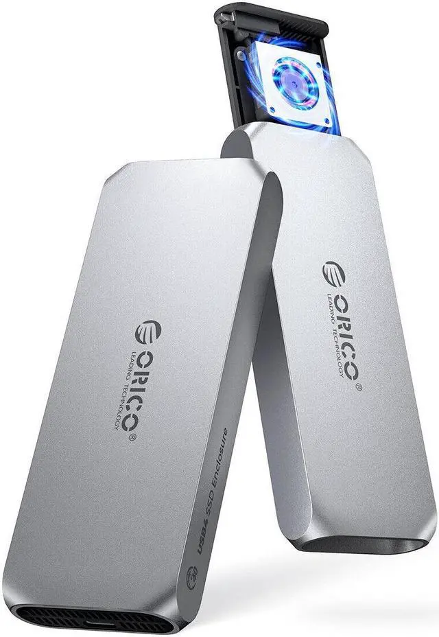 Main image of ORICO 20Gbps M.2 NVMe SSD Enclosure with Cooling Fan, Ideal for Content Creators, Support 2230 2242 2260 2280(only M Key) Max 8TB