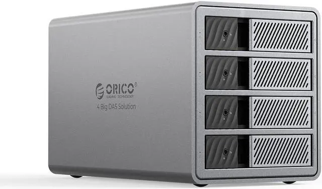 Main image of ORICO 4 Bay 3.5" Hard Drive Enclosure USB3.0 5Gbps DAS PRO 150W Power Build-in Cooling Fan for Business User Aluminum  (9848U3)