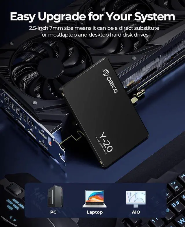 Alt view image 3 of 7 - ORICO 512GB SSD SATA III 6Gbps 2.5" NAND Internal Solid State Drive Internal SSD Data Storage for PC Laptop Desktop
