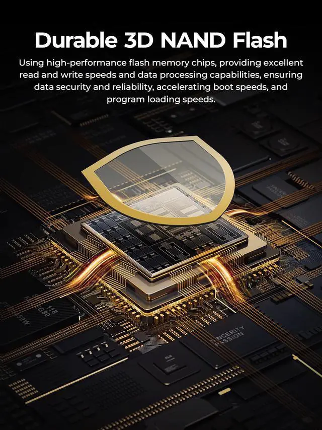 Alt view image 5 of 7 - ORICO O7000 4TB M.2 NVMe SSD PCIe Gen4 Read Speed Up to 7000Mb/s M.2 2280 Internal Solid State Drive with Heatsink Cooling Vest for PC Desktop Laptop Game-Player