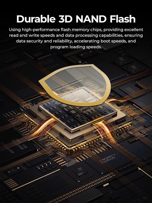 Alt view image 5 of 7 - ORICO 1TB NVMe SSD NVMe M.2 SSD Gen 4 M.2 SSD PCIe Read Speed Up to 7000Mb/s Solid State Drive with Heatsink Ultra-Fast for Content Creators
