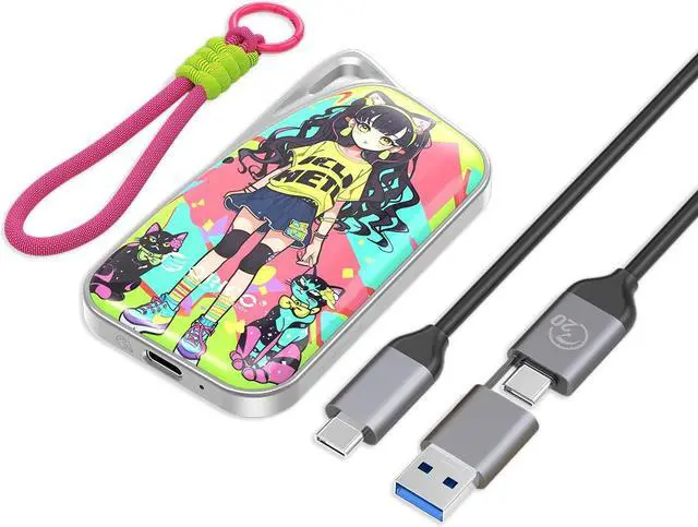 Main image of ORICO Vivid 20Gbps Portable SSD Type C 2000MB/s Colorful Graffiti External Solid State Drive (W20)