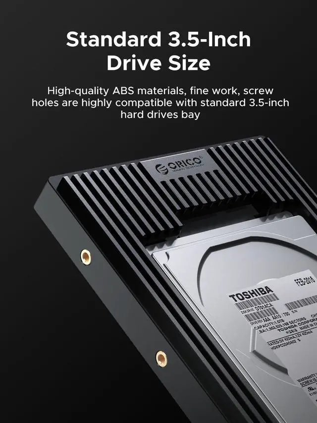 Alt view image 4 of 7 - ORICO M.2 NGFF SATA to 3.5 Hard Drive Adapter Internal Drive Bay Converter Mounting Bracket Caddy Tray -D2NS