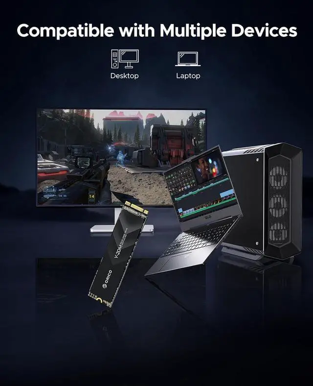 Alt view image 5 of 7 - ORICO M.2 2280 512GB SSD NGFF M.2 SATA III 6Gbps Internal Solid State Drive Hard Disk Data Storage for PC Desktop Laptop Ultra-book 512GB