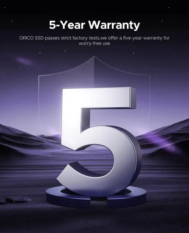 Alt view image 7 of 7 - ORICO 2TB NVMe M.2 SSD Speed up to 5200Mb/s Internal Solid State Drive PCIe 4.0 SSD Graphene Cooling Design M.2 2280 for PC Laptop Desktop-e5000