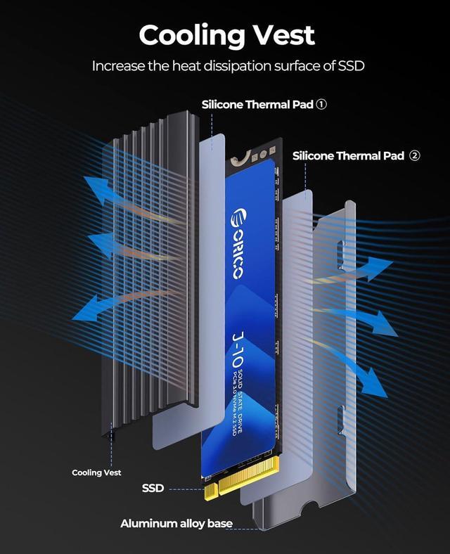 Amazon.com: ORICO 2TB DIY Portable SSD - Up to 1000MB/s