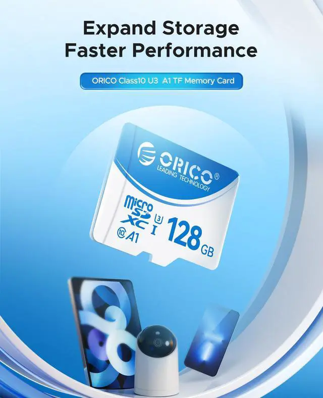 Alt view image 2 of 7 - ORICO Micro SD Card TF Memory Card 16GB 32GB 64GB 128GB for Camera/Drone/Dash Cam