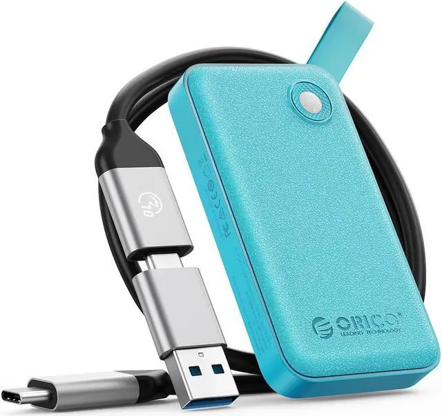 Main image of ORICO Portable SSD 2TB External Solid State Drive, Read Speeds Up to 560MB/s Exteral SSD for Students, Professionals Green