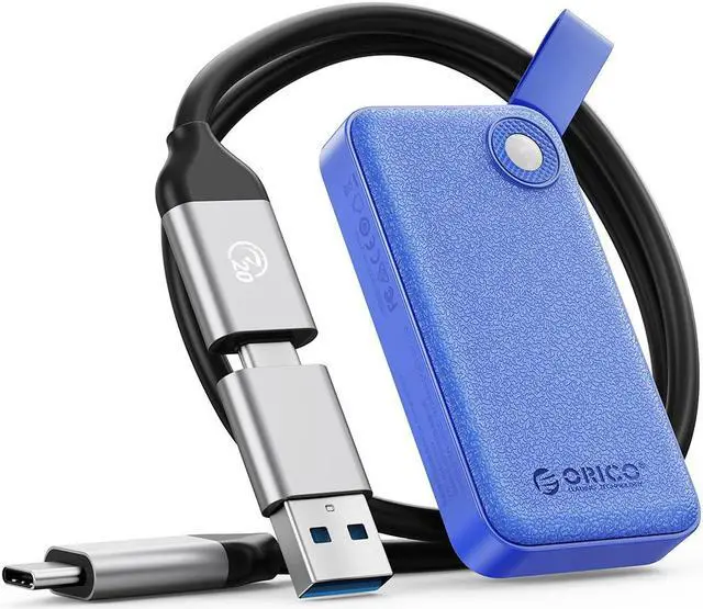 Main image of ORICO Portable SSD 1TB External Solid State Drive, Read Speeds Up to 2050MB/s Exteral SSD for Students, Professionals Blue