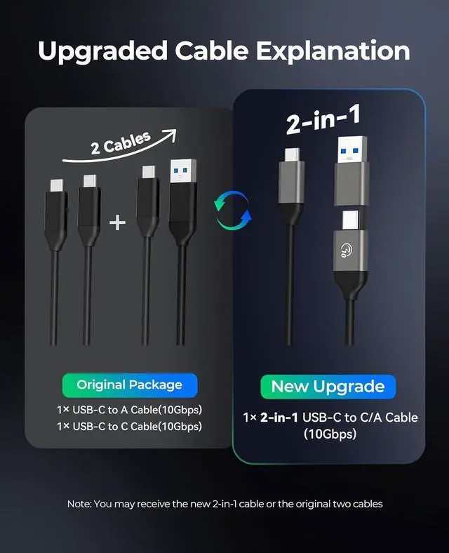 Alt view image 7 of 7 - ORICO M.2 NVMe SSD Enclosure, USB 3.1 Gen 2 (10 Gbps) to NVMe PCI-E M.2 SSD Case Support UASP for NVMe SSD Size 2230/2242/2260/2280(up to 4TB)