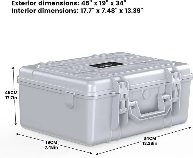 Alt view image 3 of 5 - ORICO Hard Drive Case 3.5inch 20-Bay HDD/SSD Multi-Protection Storage Suitcase with Foam Hard Case Shockproof Anti-Static MoistureProof Carrying Box-PSC L20