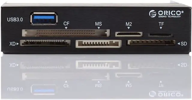 Alt view image 2 of 5 - ORICO USB 3.0 SuperSpeed Multi-Card Reader for SD/SDHC/SDXC/MS/CF/TF Cards