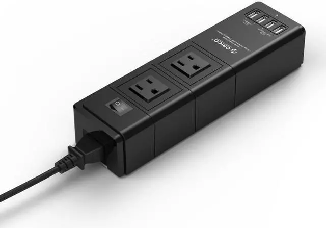 Alt view image 4 of 5 - ORICO HPC-2A4U 2-outlet Surge Protector with 5V/7A/35W 4 Port USB Station with Intelligent Charging IC for iPhone 6 5s 5c; iPad; Galaxy S5 S4; Note 3 2; HTC One; Nexus and most USB-Charged devices