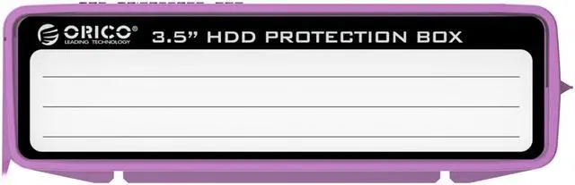 Alt view image 3 of 7 - ORICO PHP-35 Hard Disk Drive HDD Protector, 3.5-Inch Hard Disk Drive Protective Case/Storage Box - Purple