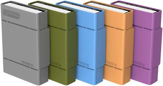 Alt view image 7 of 7 - ORICO Hard Disk Drive HDD Protector, 3.5 inch Hard Disk Drive Protective Case/Storage Box - Green(PHP-35)