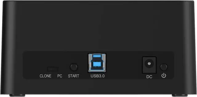 Alt view image 3 of 7 - ORICO Dual Bay SATA to USB3.0 External Hard Drive Docking Station for 2.5" and 3.5" HDD, SSD with Duplicator/Clone Function [2 x 6TB support]-Black