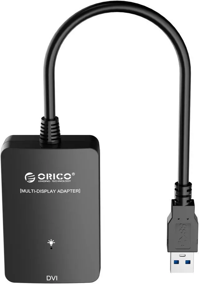 Alt view image 3 of 7 - ORICO DU3D USB 3.0 to DVI External Video Graphics Adapter Card for Multi Monitor up to 2048x1152 / 1920x1080 support MAC, Windows XP, Vista, 7, 8 and 8.1