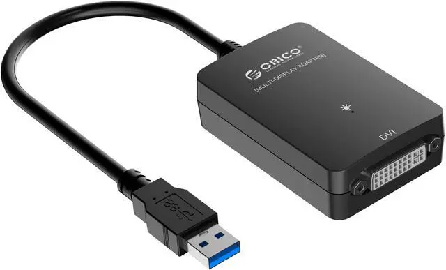 Alt view image 6 of 7 - ORICO DU3D USB 3.0 to DVI External Video Graphics Adapter Card for Multi Monitor up to 2048x1152 / 1920x1080 support MAC, Windows XP, Vista, 7, 8 and 8.1