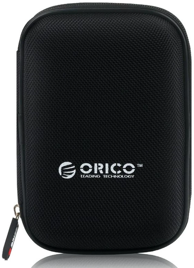 Main image of ORICO Hard Drive Case 2.5 inch External Drive Storage Carrying Bag Waterproof Shockproof with Inner Size 5.5x3.5x1.0inch for Organizing HDD and Electronic Accessories, Black(PHD-25)