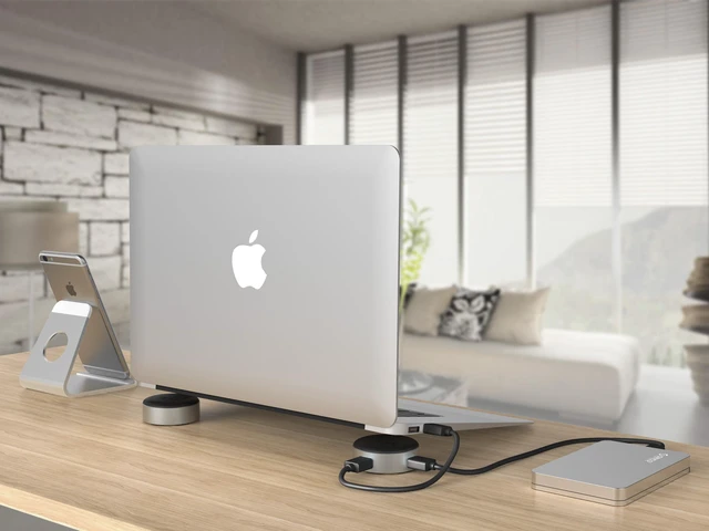 Alt view image 6 of 7 - ORICO Aluminum 3 Port USB3.0 Hub Laptop Stand for Notebook Universal Radiator for Windows XP, Vista, 7, 8, 8.1, 10, Mac OS Silver (ANS1)