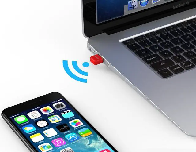 Alt view image 6 of 7 - ORICO USB Bluetooth 4.0 Transmitter Receiver with 3Mbps Data Transfer Rate and 20M Wireless Range -Red