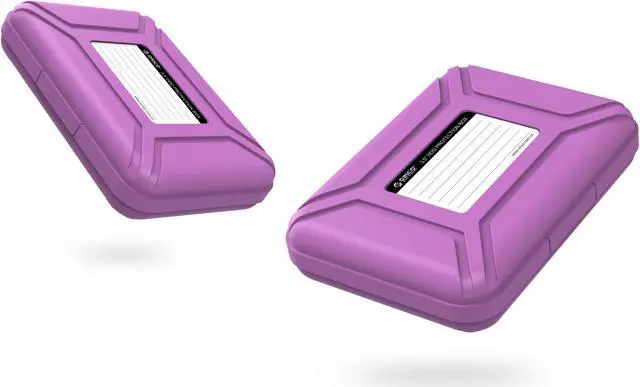 Alt view image 6 of 7 - ORICO 3.5-inch HDD Protector, Ultimate Villa For 3.5" Hard Disk Drive , 3.5 Inch Protective Box/Storage Case, Anti-Static/Anti-Drop/Anti-Shake/Water Resistant/Dust Resistant Case - Purple (PHX-35)