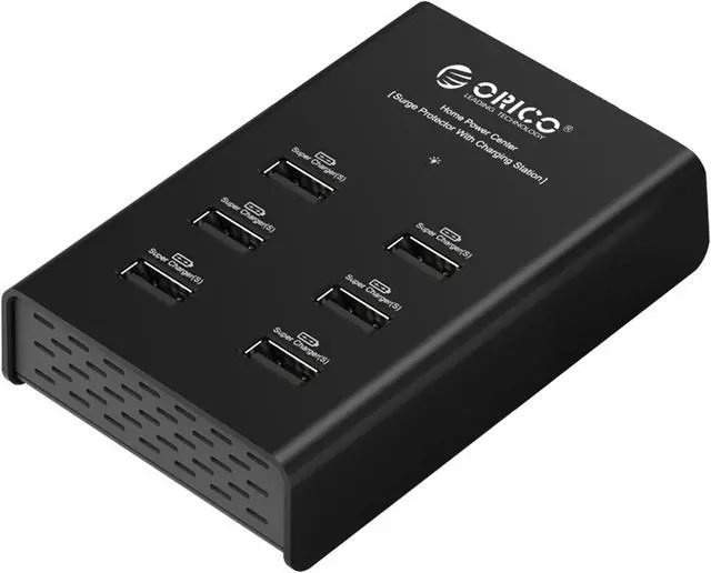 Main image of ORICO DUB-6P 72W 6 Port USB Charging Station - Black