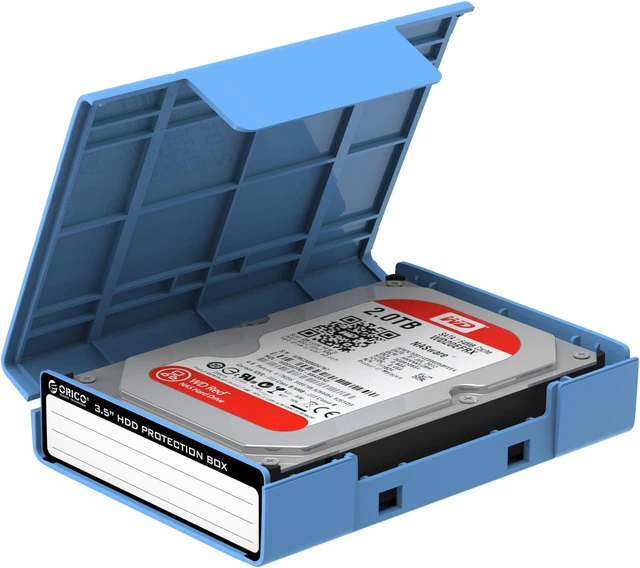 Alt view image 3 of 7 - ORICO Colorful 3.5 inch Hard Drive Protection Case HDD Protector Box 5pcs EVA Shockproof
