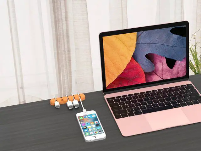 Alt view image 5 of 7 - ORICO Reusable Silicone Cable Ties Cable Management Cable Organizer Clip Grip Wire Cord for PC,Mouse Cable,Office and Home