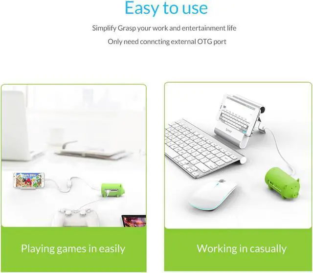 Alt view image 5 of 7 - ORICO Lovely Pig HUB Multi-function USB3.0 OTG Hub 3 USB Ports and TF SD Card Reader with Detachable Data Cable for Various USB Devices