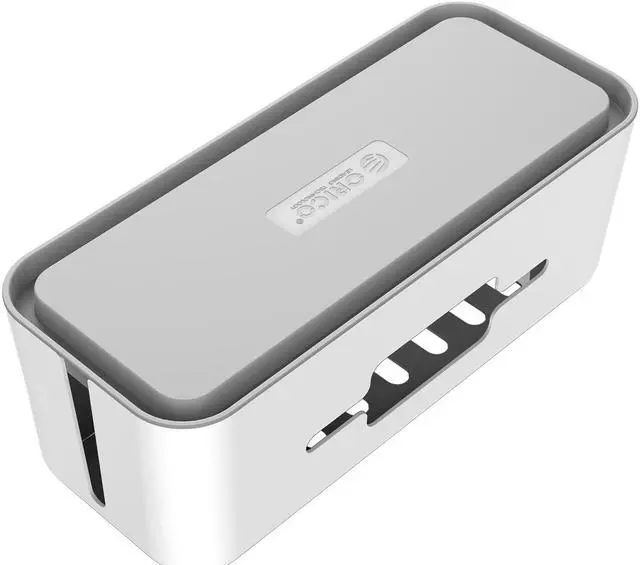 Main image of ORICO Cable Management Box Organizer with Smartphone Holder Wire, Charger Line, USB Network HUB Cable Management Box - Gray (CMB-28)