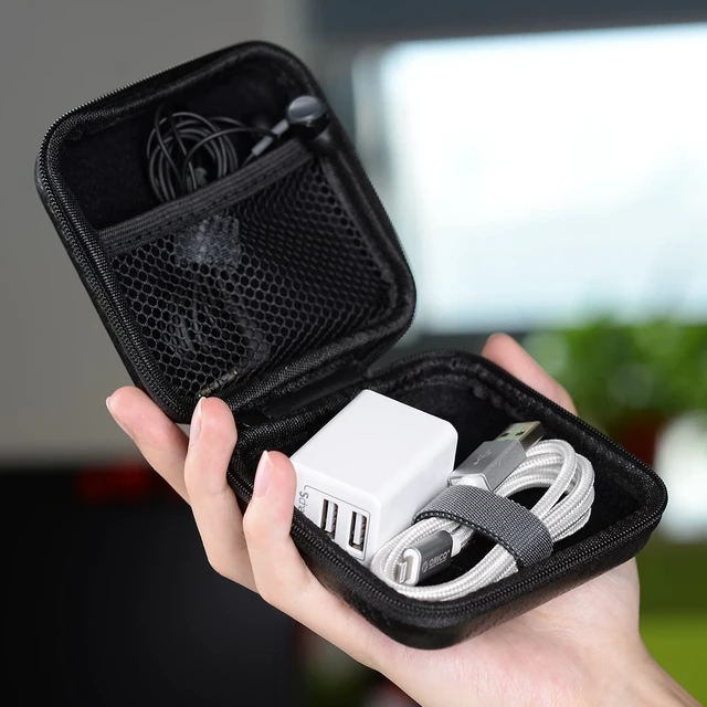 Alt view image 4 of 6 - ORICO PBS95 Earphone Accessories Earphone Case Bag Headphones Portable Storage Case Bag Box Small for Cable , Charger, etc