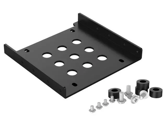 Main image of ORICO 3.5 inch Aluminum hard drive mounting bracket/ adapter fit 3.5" Optical drive bay or hard drive bay for 2.5" IDE,SATA SSd/HDD -Black