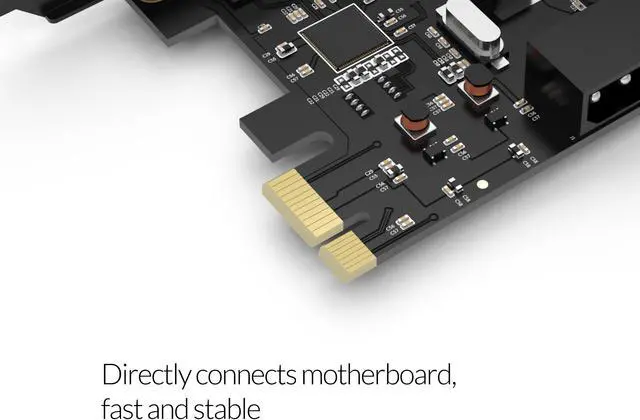 Alt view image 7 of 7 - ORICO USB 3.0 PCI-Express Card 2 USB 3.0 Ports With 4PIN to 15 PIN Power Cable Speed Up to 5.0 Gbps Compact for Mac OS, Windows and Linux